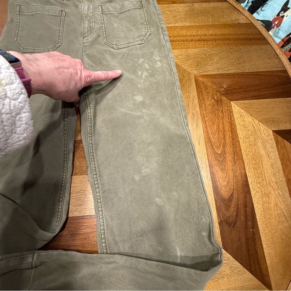 Faherty Olive Green Patch Pocket Boot Cut pants FLAWED - Picture 5 of 14